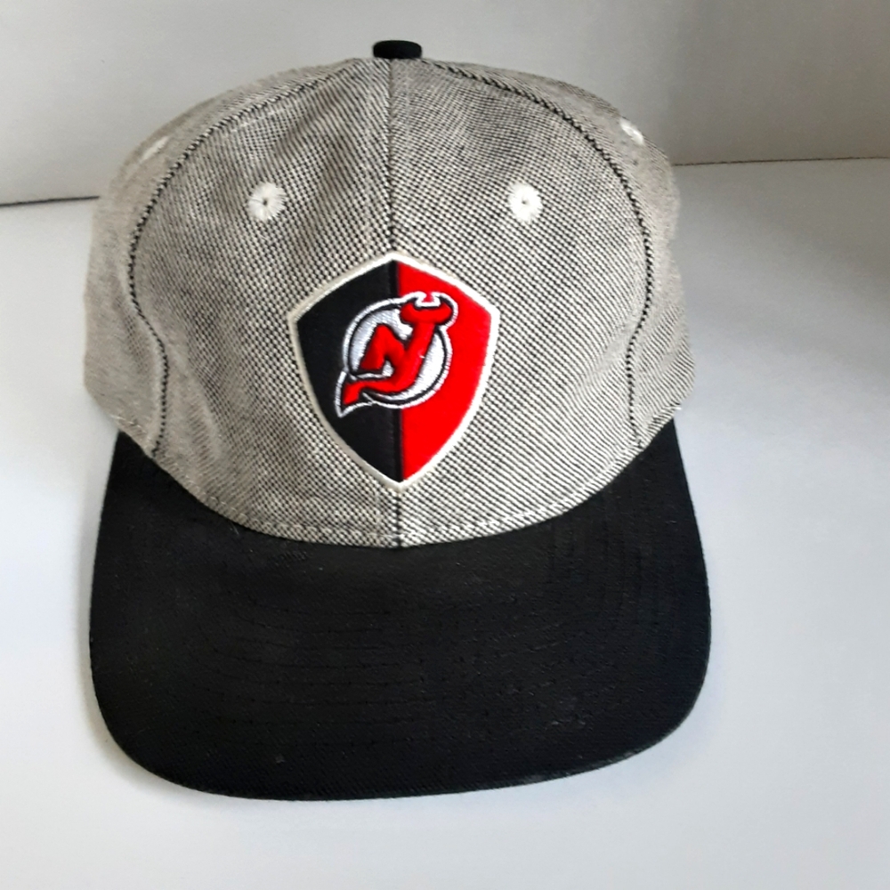 NHL New Jersey Devils Baseball Cap Hockey Tweed Hat One Size Unisex